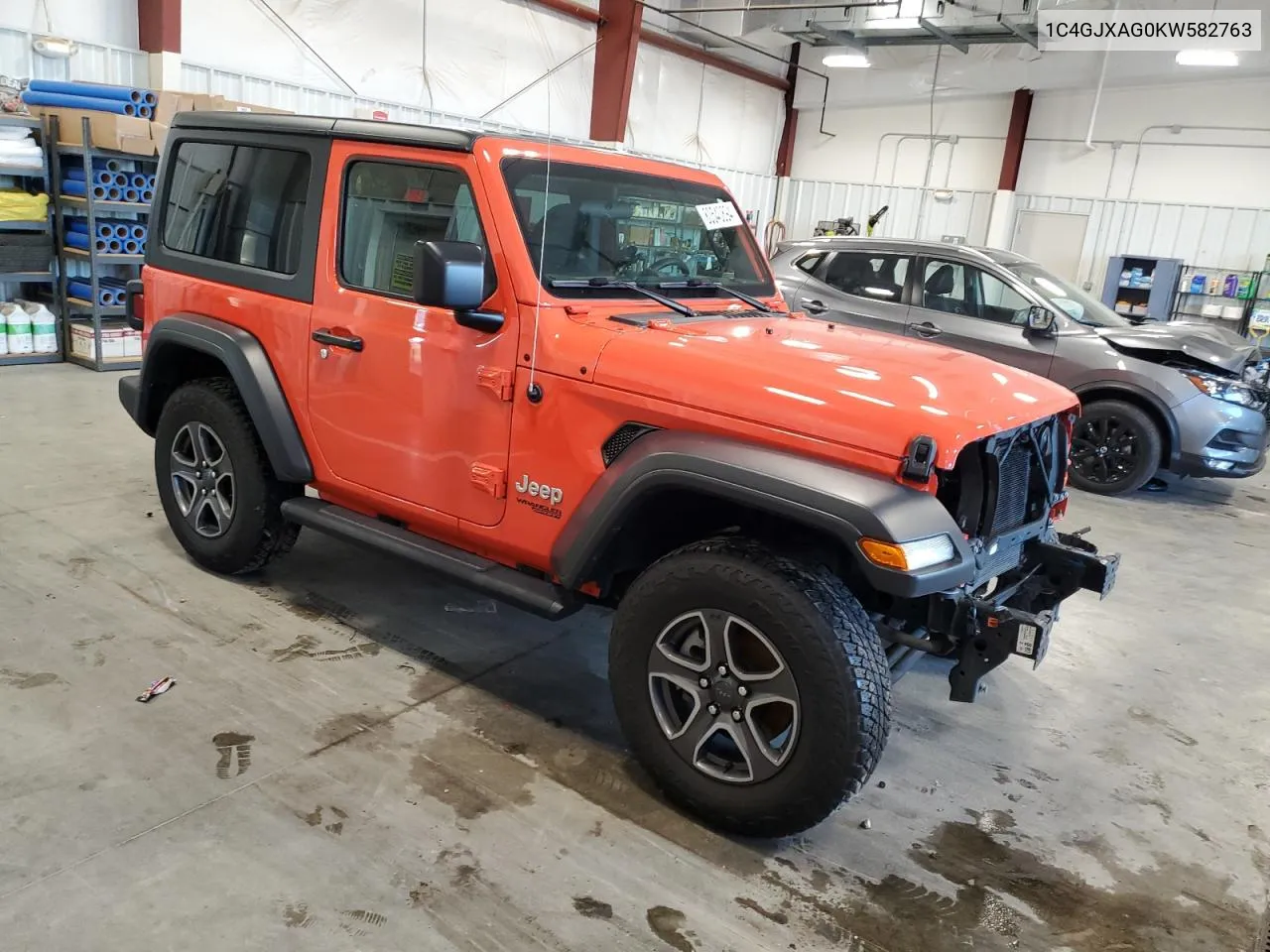 2019 Jeep Wrangler Sport VIN: 1C4GJXAG0KW582763 Lot: 80540894