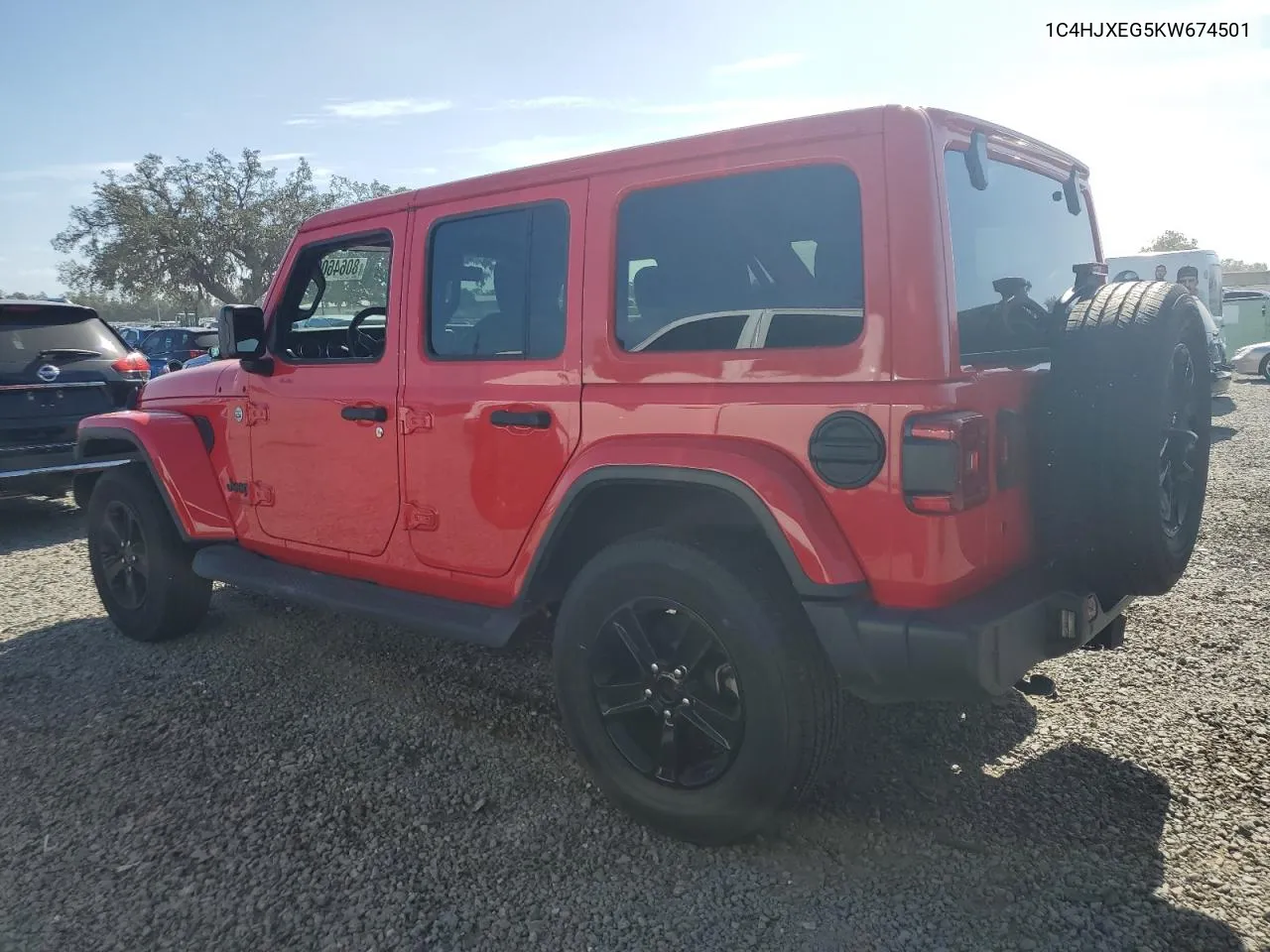 2019 Jeep Wrangler Unlimited Sahara VIN: 1C4HJXEG5KW674501 Lot: 80646094