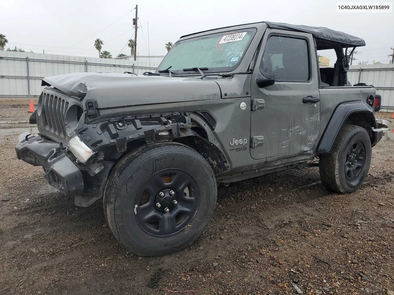 2020 Jeep Wrangler Sport VIN: 1C4GJXAGXLW185899 Lot: 47239314