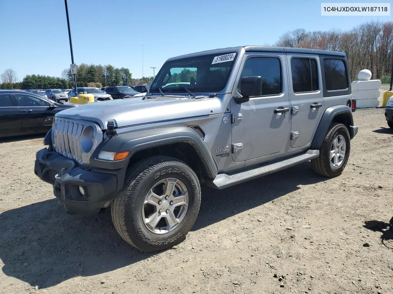 2020 Jeep Wrangler Unlimited Sport VIN: 1C4HJXDGXLW187118 Lot: 51908024