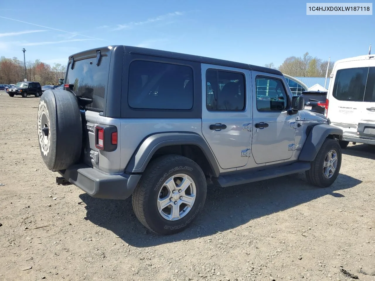 2020 Jeep Wrangler Unlimited Sport VIN: 1C4HJXDGXLW187118 Lot: 51908024