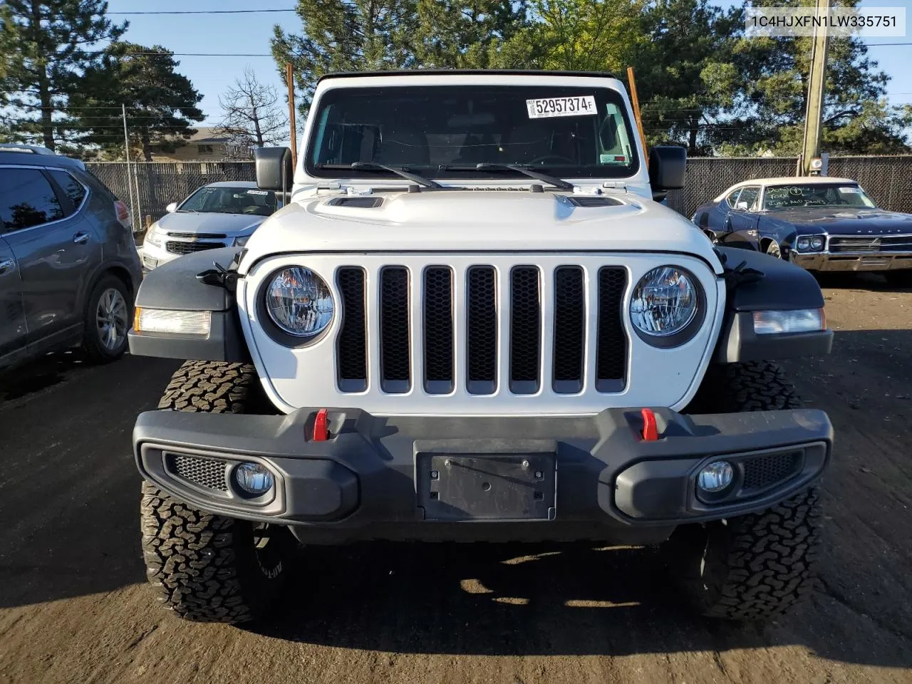 2020 Jeep Wrangler Unlimited Rubicon VIN: 1C4HJXFN1LW335751 Lot: 52957374