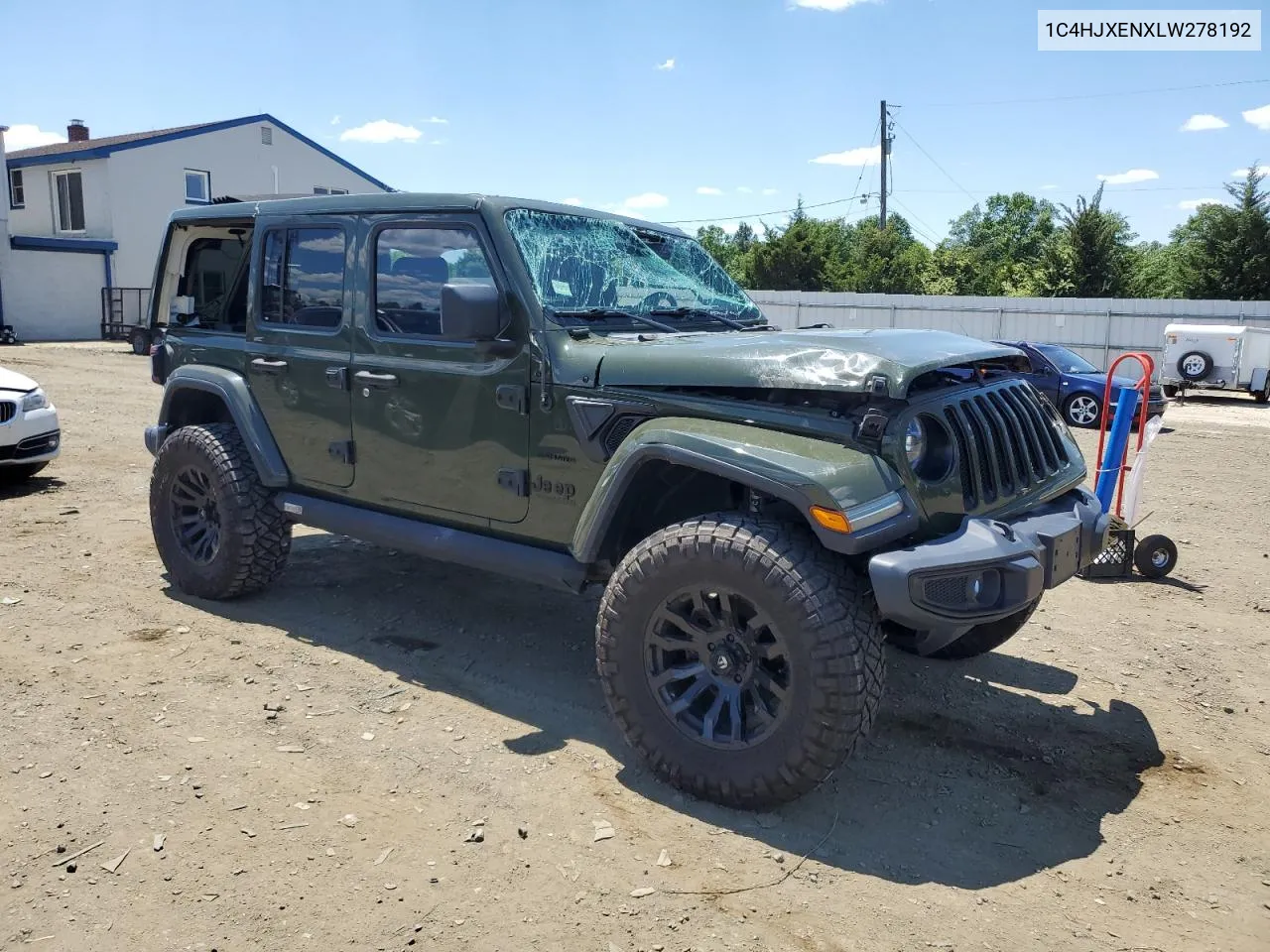 2020 Jeep Wrangler Unlimited Sahara VIN: 1C4HJXENXLW278192 Lot: 56896904