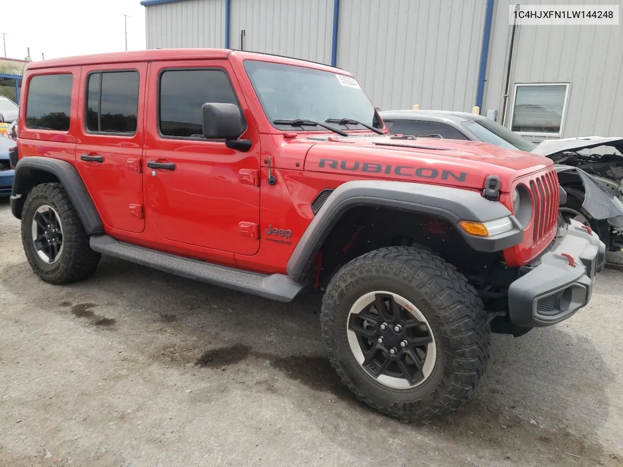 2020 Jeep Wrangler Unlimited Rubicon VIN: 1C4HJXFN1LW144248 Lot: 57653644