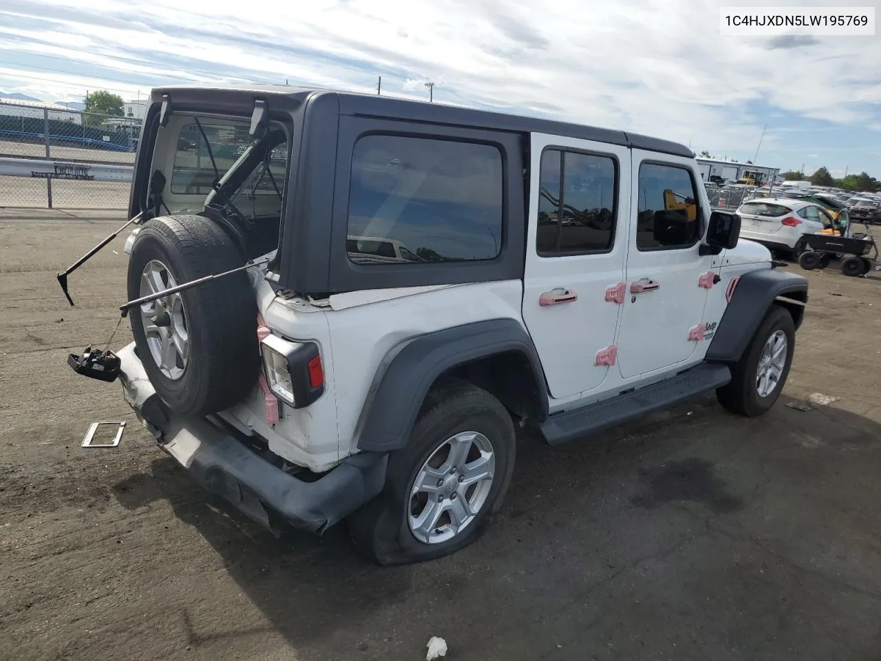 2020 Jeep Wrangler Unlimited Sport VIN: 1C4HJXDN5LW195769 Lot: 57880894