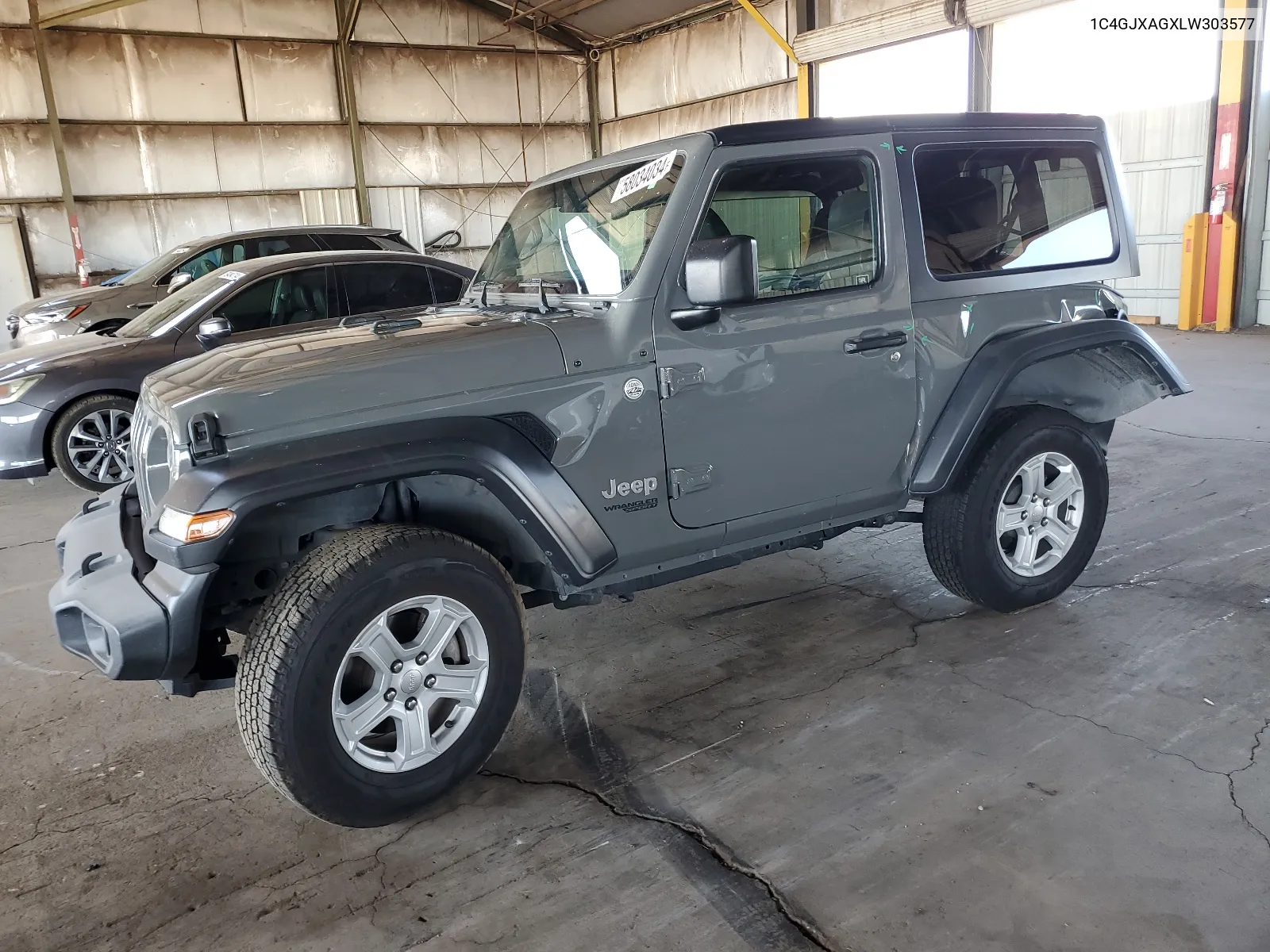 2020 Jeep Wrangler Sport VIN: 1C4GJXAGXLW303577 Lot: 58034034