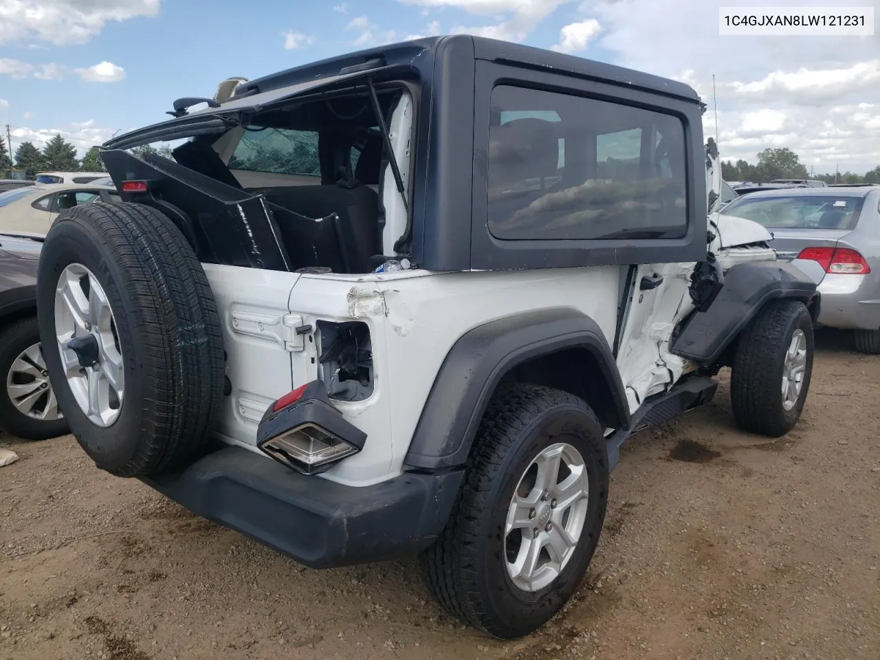 2020 Jeep Wrangler Sport VIN: 1C4GJXAN8LW121231 Lot: 59509274