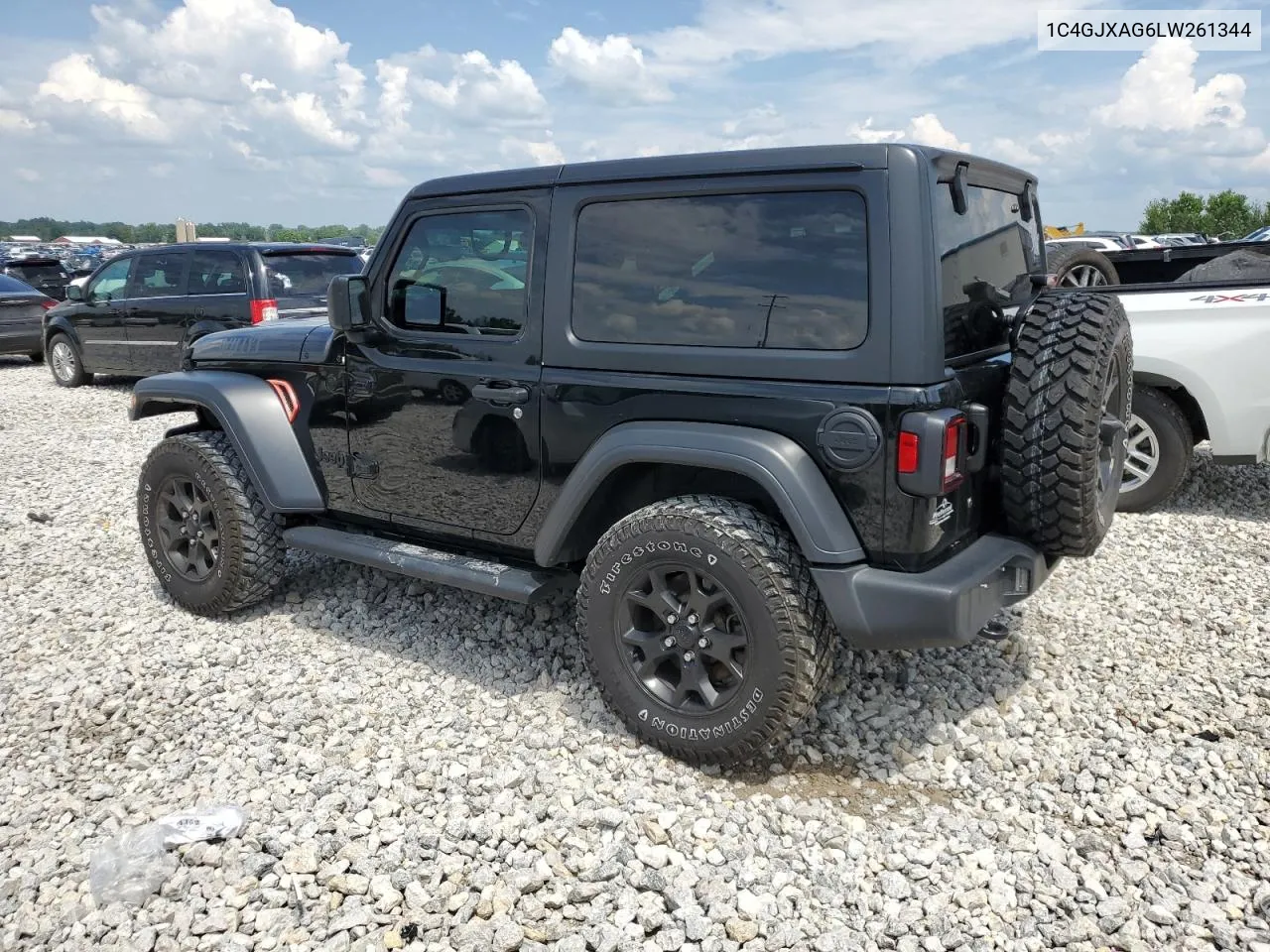 1C4GJXAG6LW261344 2020 Jeep Wrangler Sport