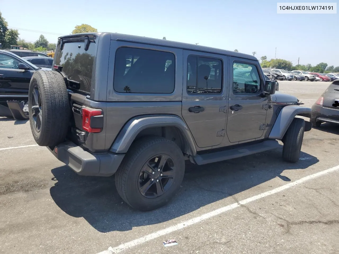 2020 Jeep Wrangler Unlimited Sahara VIN: 1C4HJXEG1LW174191 Lot: 61931324