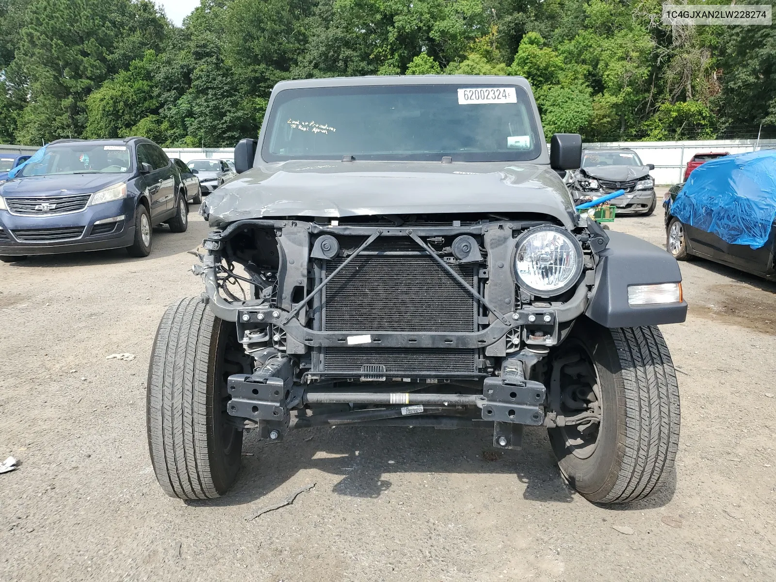 2020 Jeep Wrangler Sport VIN: 1C4GJXAN2LW228274 Lot: 62002324