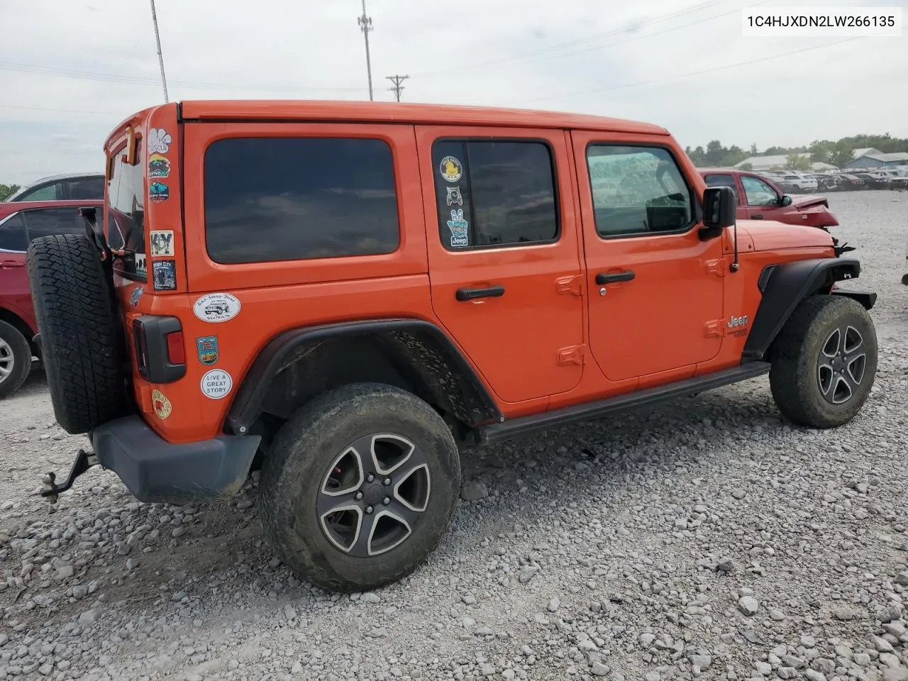 2020 Jeep Wrangler Unlimited Sport VIN: 1C4HJXDN2LW266135 Lot: 63125454