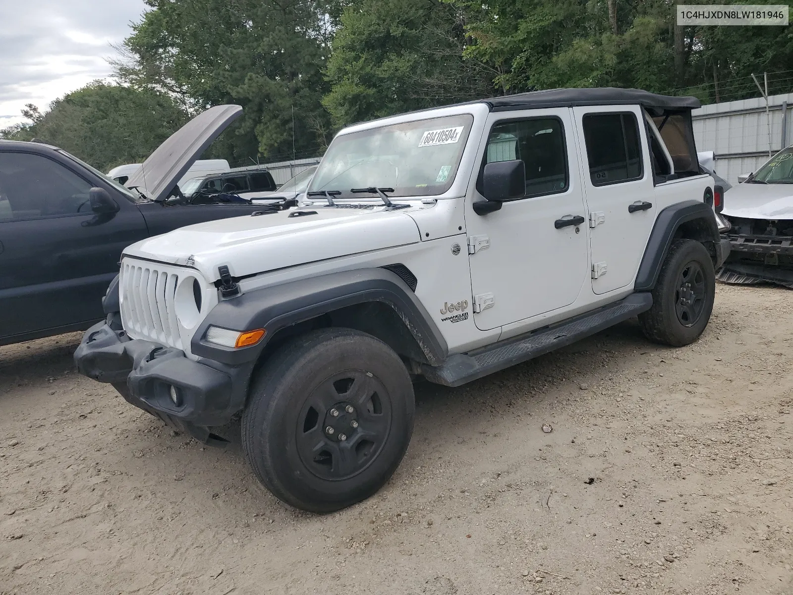 2020 Jeep Wrangler Unlimited Sport VIN: 1C4HJXDN8LW181946 Lot: 63492964