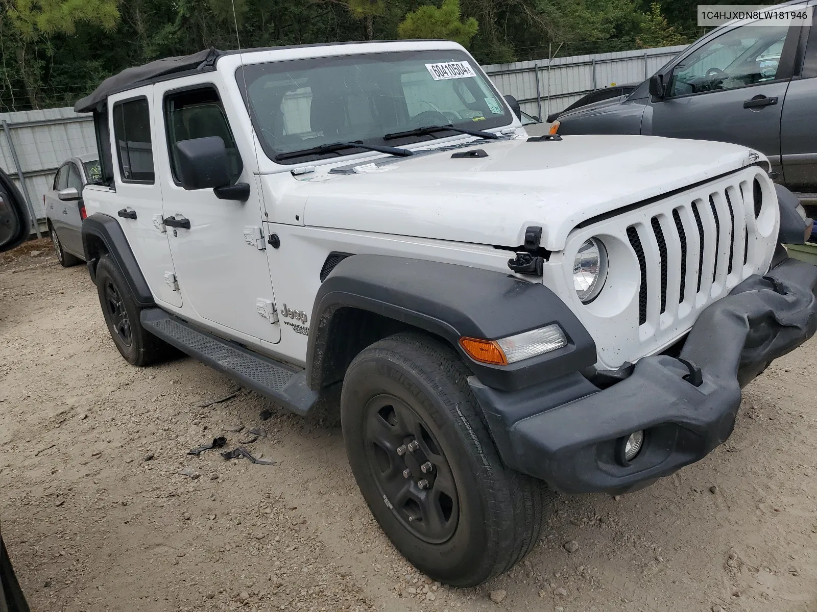 2020 Jeep Wrangler Unlimited Sport VIN: 1C4HJXDN8LW181946 Lot: 63492964