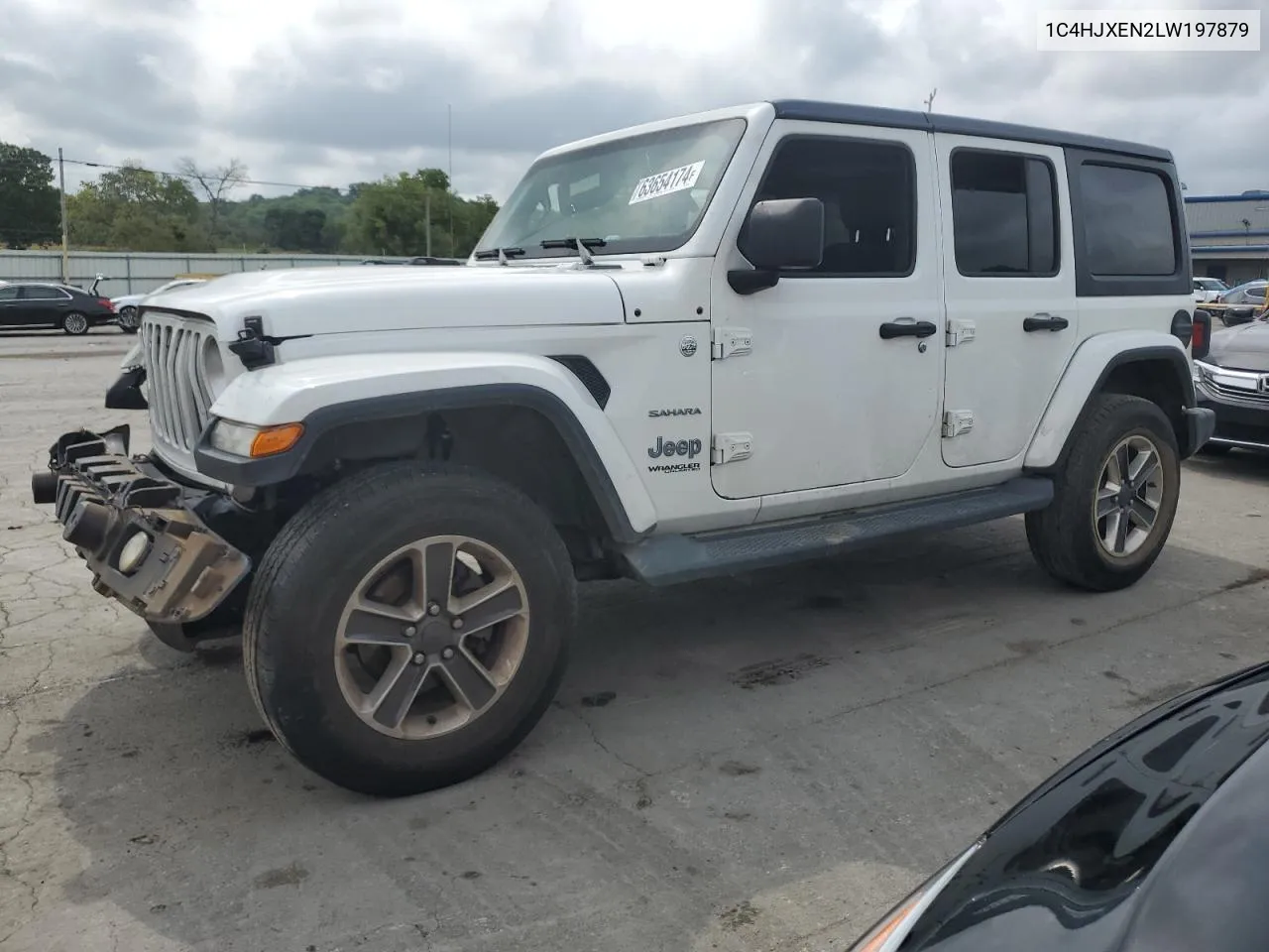 2020 Jeep Wrangler Unlimited Sahara VIN: 1C4HJXEN2LW197879 Lot: 63654174