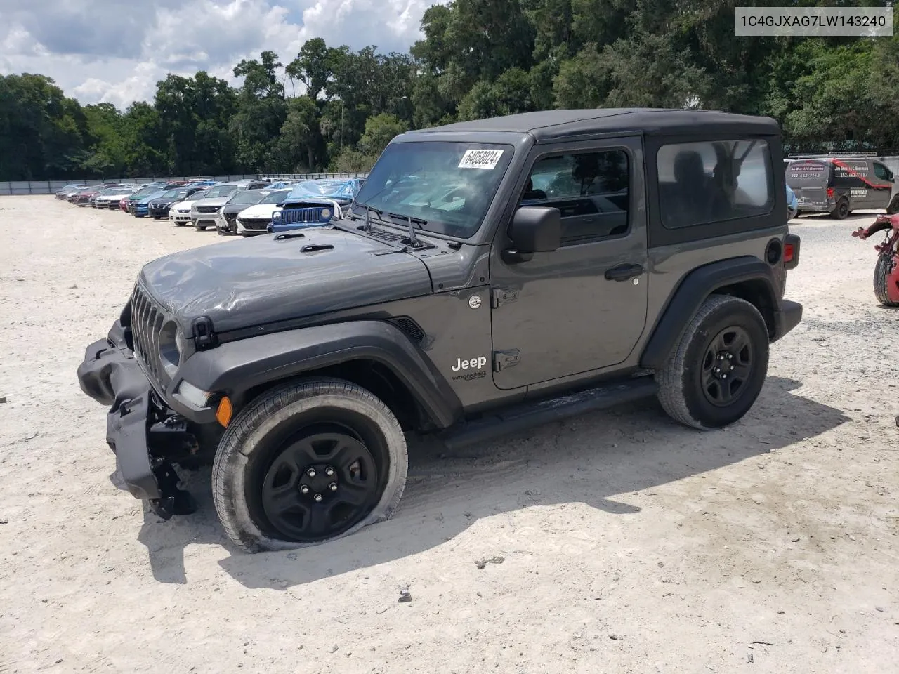 2020 Jeep Wrangler Sport VIN: 1C4GJXAG7LW143240 Lot: 64058024