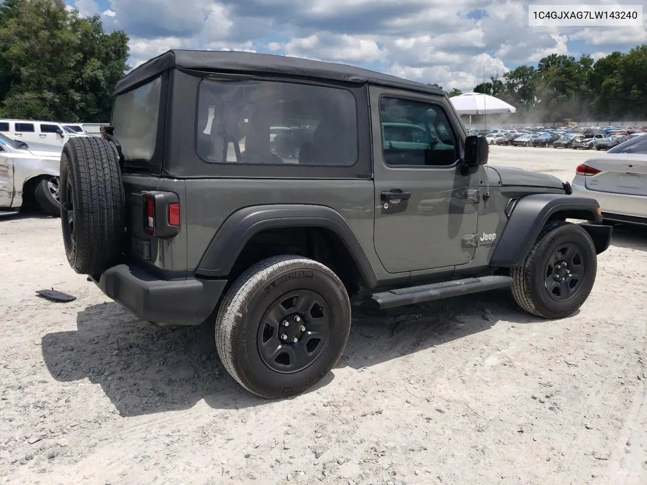 2020 Jeep Wrangler Sport VIN: 1C4GJXAG7LW143240 Lot: 64058024