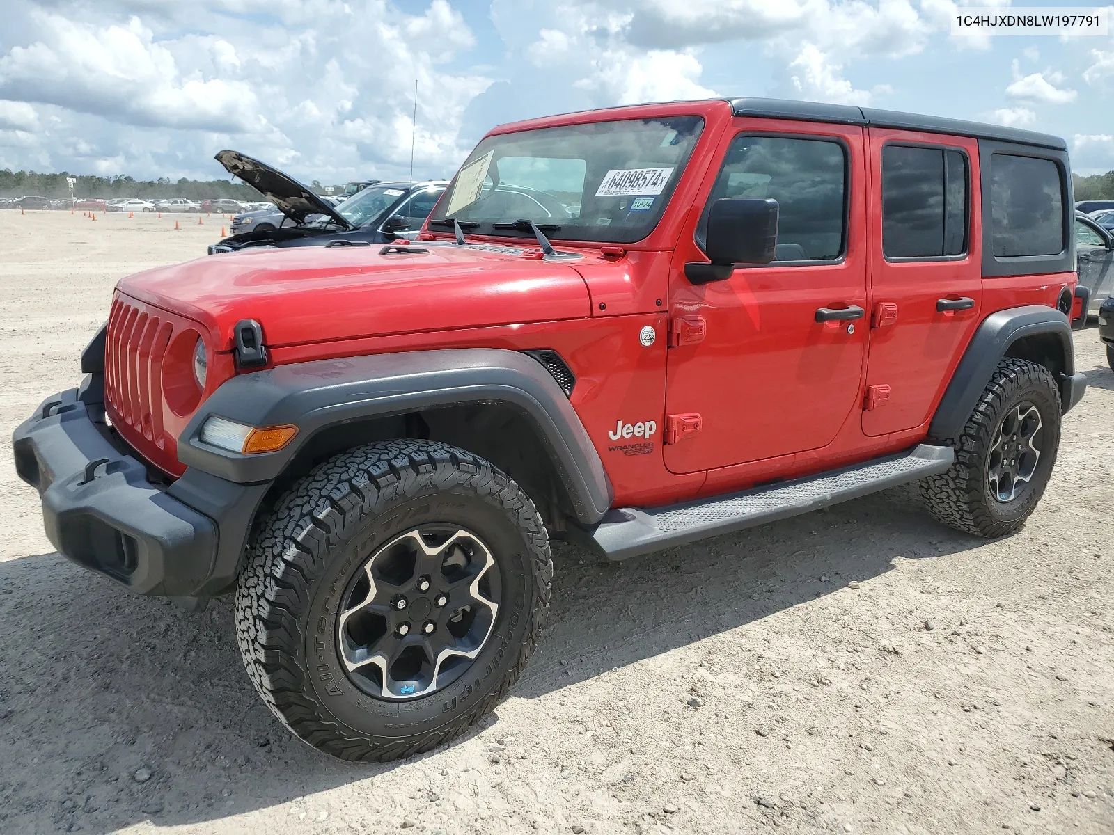 2020 Jeep Wrangler Unlimited Sport VIN: 1C4HJXDN8LW197791 Lot: 64098574