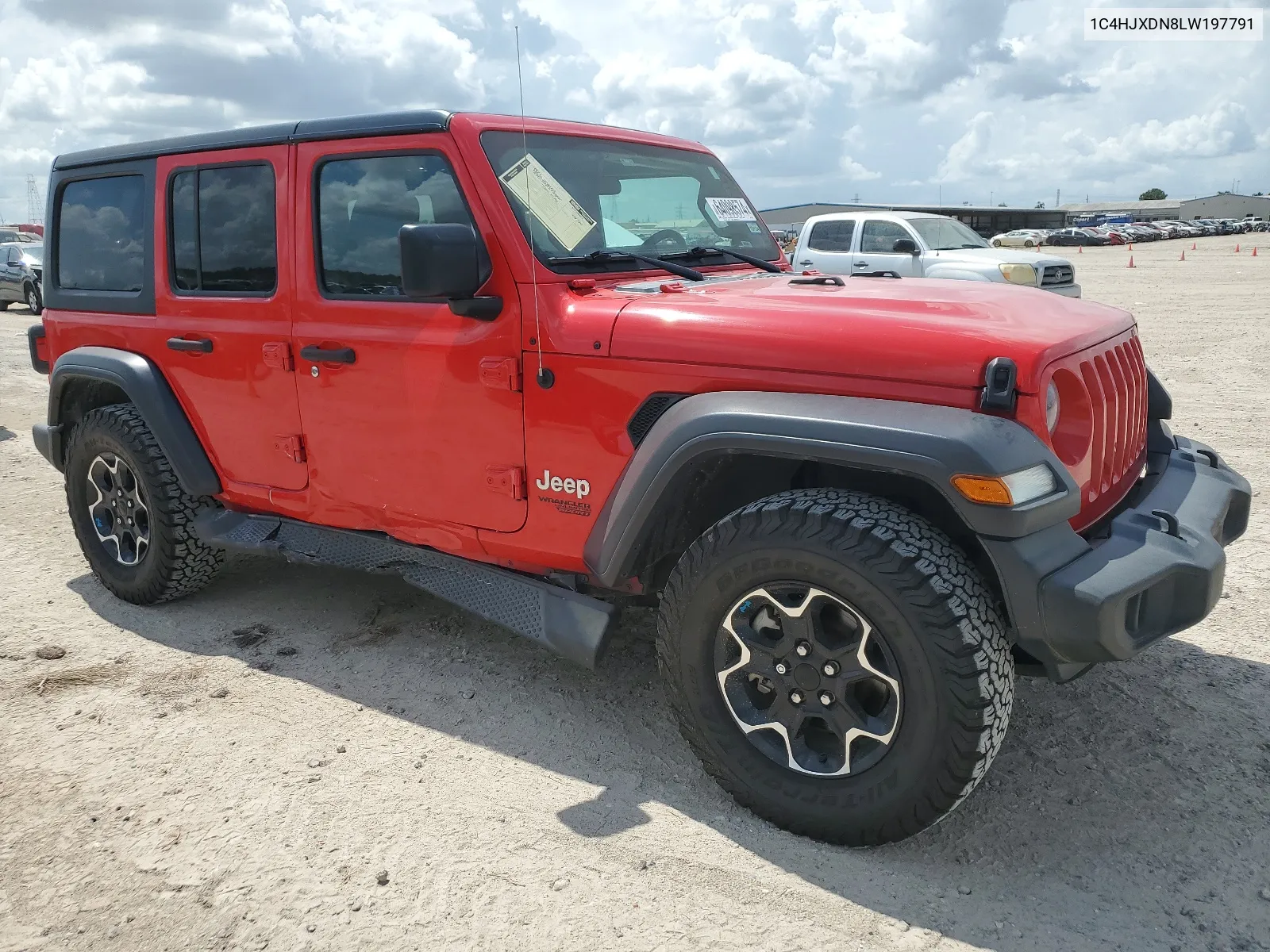 2020 Jeep Wrangler Unlimited Sport VIN: 1C4HJXDN8LW197791 Lot: 64098574