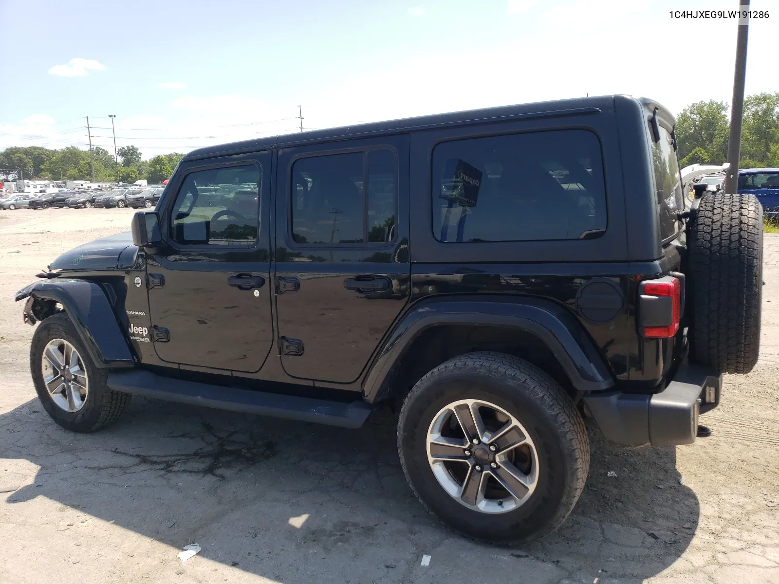 2020 Jeep Wrangler Unlimited Sahara VIN: 1C4HJXEG9LW191286 Lot: 64877374