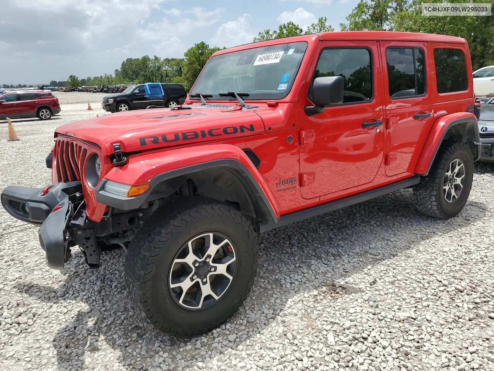 2020 Jeep Wrangler Unlimited Rubicon VIN: 1C4HJXFG9LW295033 Lot: 64980734