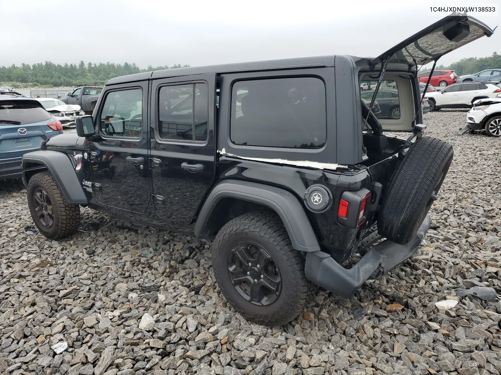 2020 Jeep Wrangler Unlimited Sport VIN: 1C4HJXDNXLW138533 Lot: 65445904