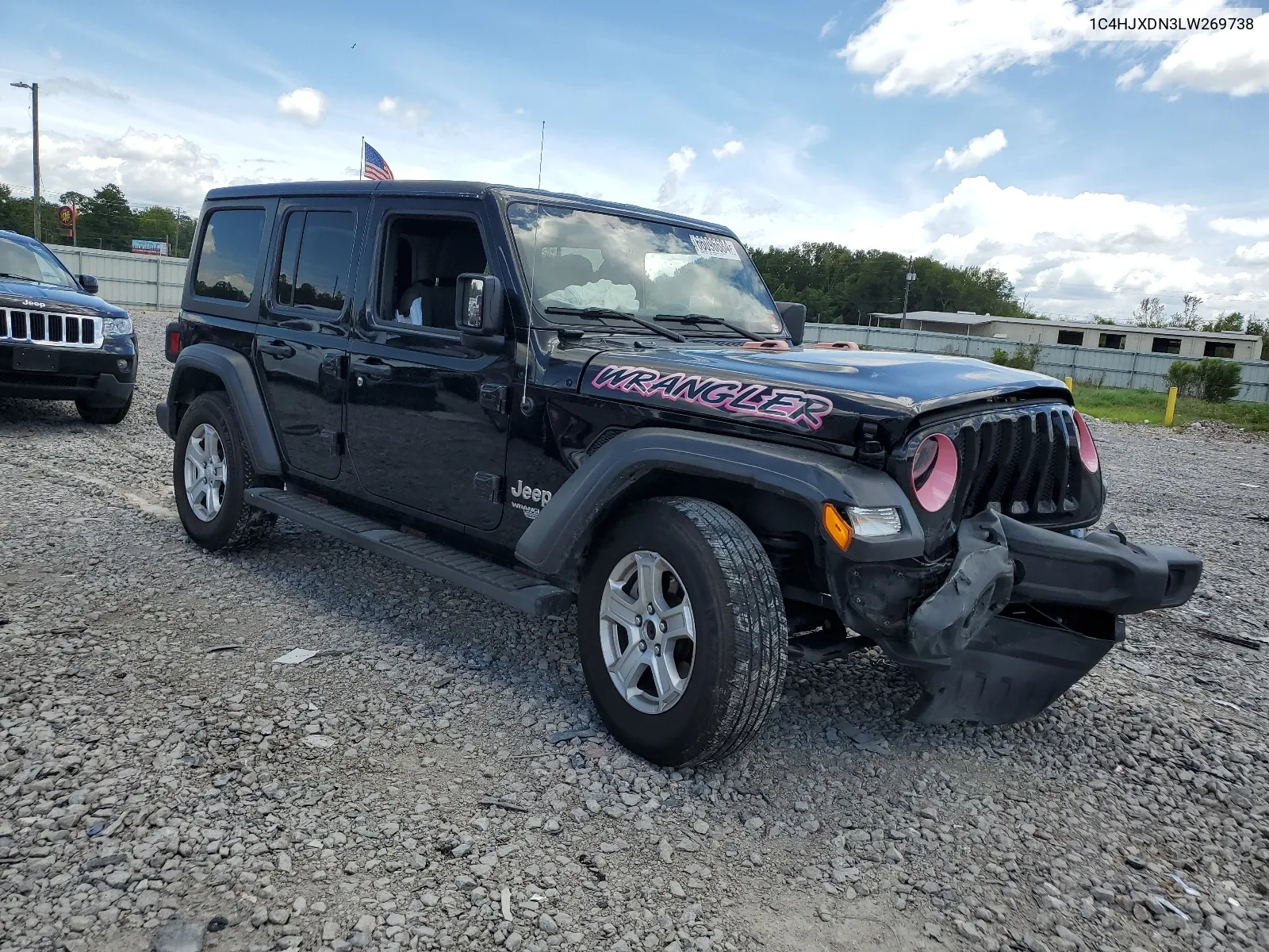 2020 Jeep Wrangler Unlimited Sport VIN: 1C4HJXDN3LW269738 Lot: 66096684