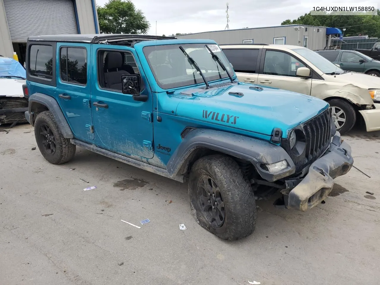 2020 Jeep Wrangler Unlimited Sport VIN: 1C4HJXDN1LW158850 Lot: 66332494