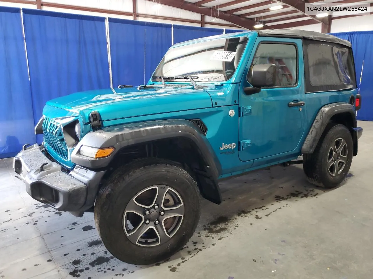 2020 Jeep Wrangler Sport VIN: 1C4GJXAN2LW258424 Lot: 66889814