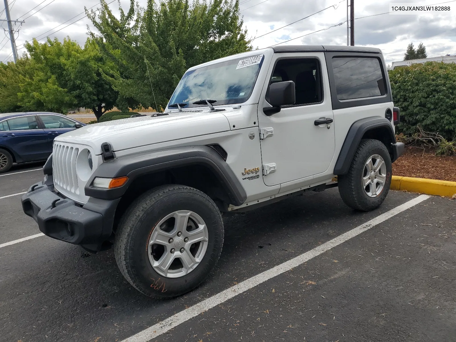 2020 Jeep Wrangler Sport VIN: 1C4GJXAN3LW182888 Lot: 67598844