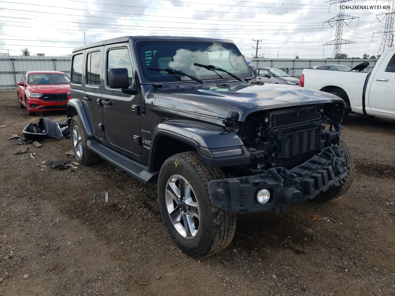 2020 Jeep Wrangler Unlimited Sahara VIN: 1C4HJXENXLW151409 Lot: 67777454