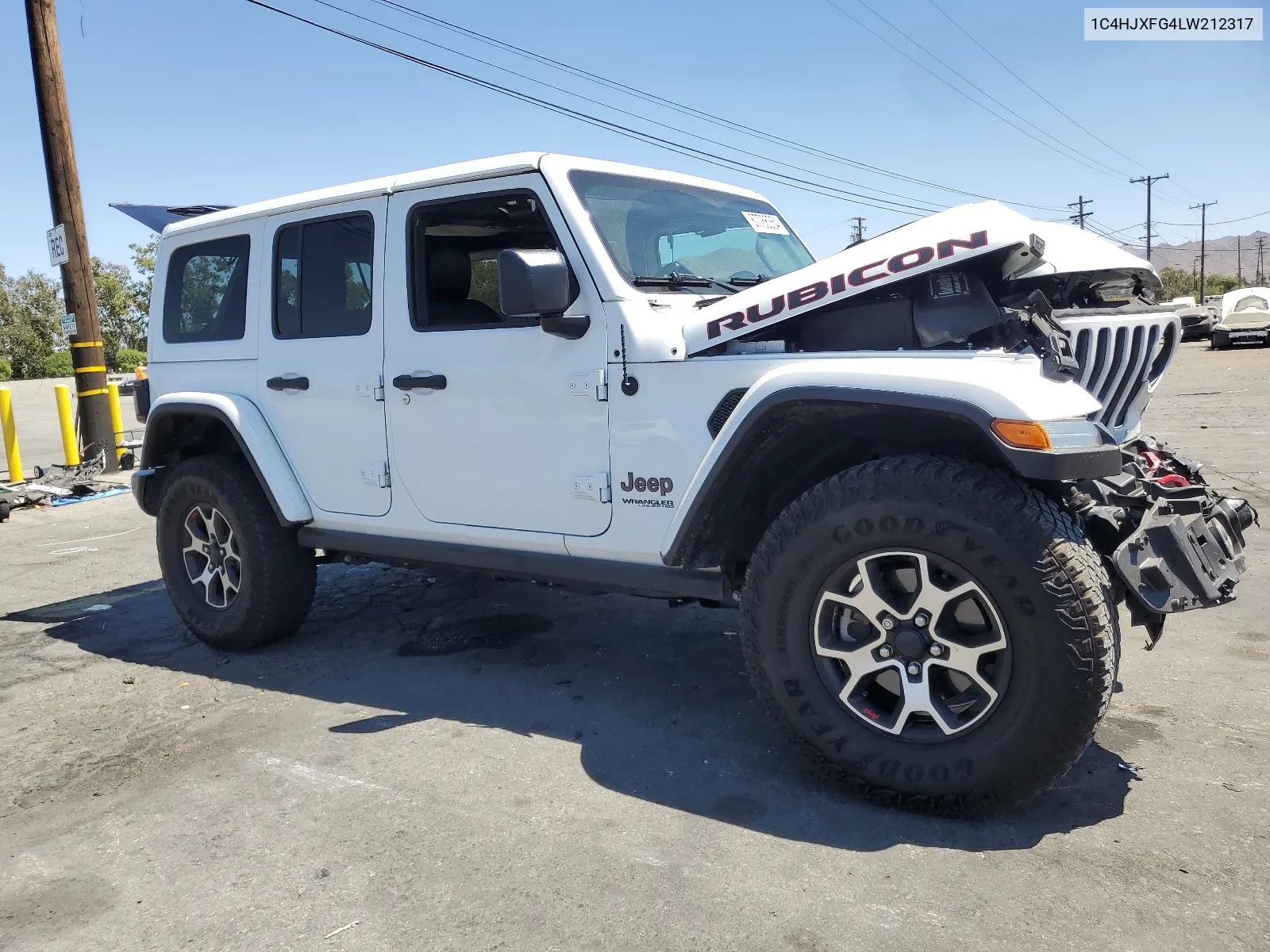 2020 Jeep Wrangler Unlimited Rubicon VIN: 1C4HJXFG4LW212317 Lot: 67786354