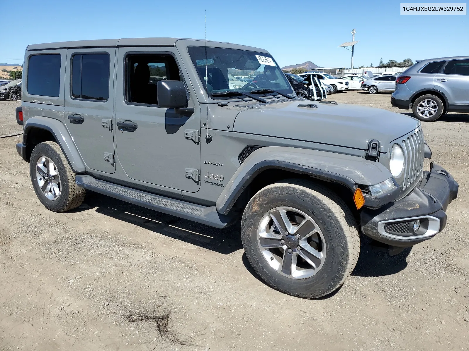 2020 Jeep Wrangler Unlimited Sahara VIN: 1C4HJXEG2LW329752 Lot: 68563674