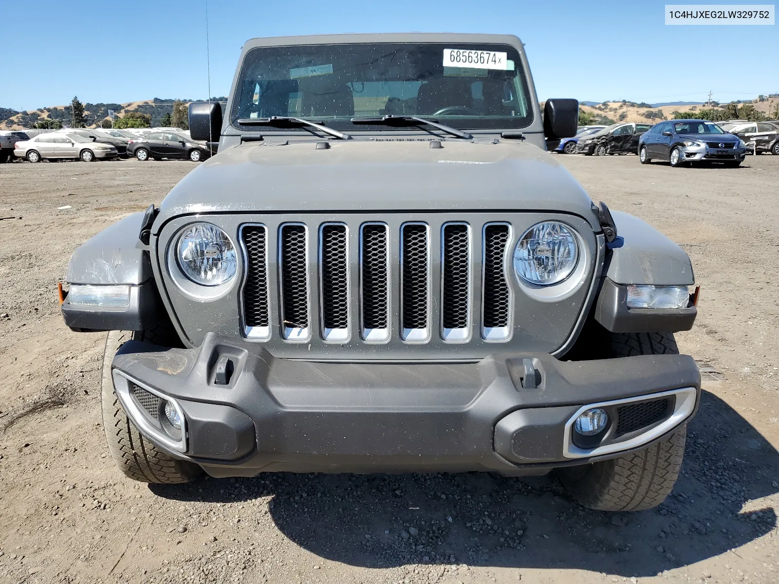 2020 Jeep Wrangler Unlimited Sahara VIN: 1C4HJXEG2LW329752 Lot: 68563674