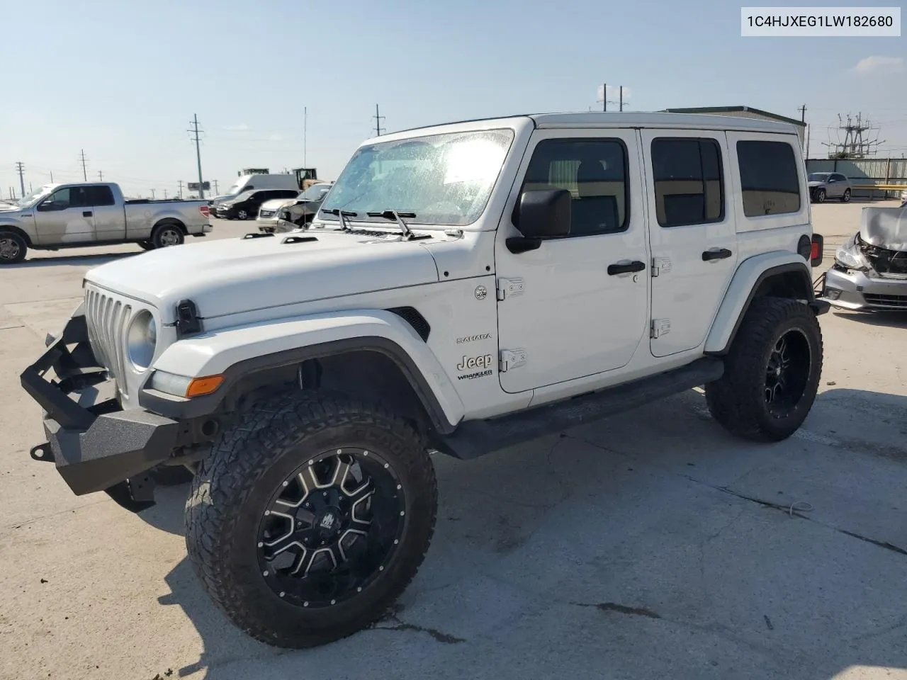 2020 Jeep Wrangler Unlimited Sahara VIN: 1C4HJXEG1LW182680 Lot: 68996374