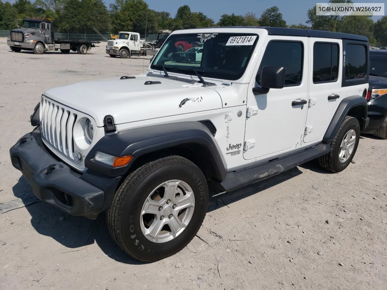 2020 Jeep Wrangler Unlimited Sport VIN: 1C4HJXDN7LW256927 Lot: 69121814