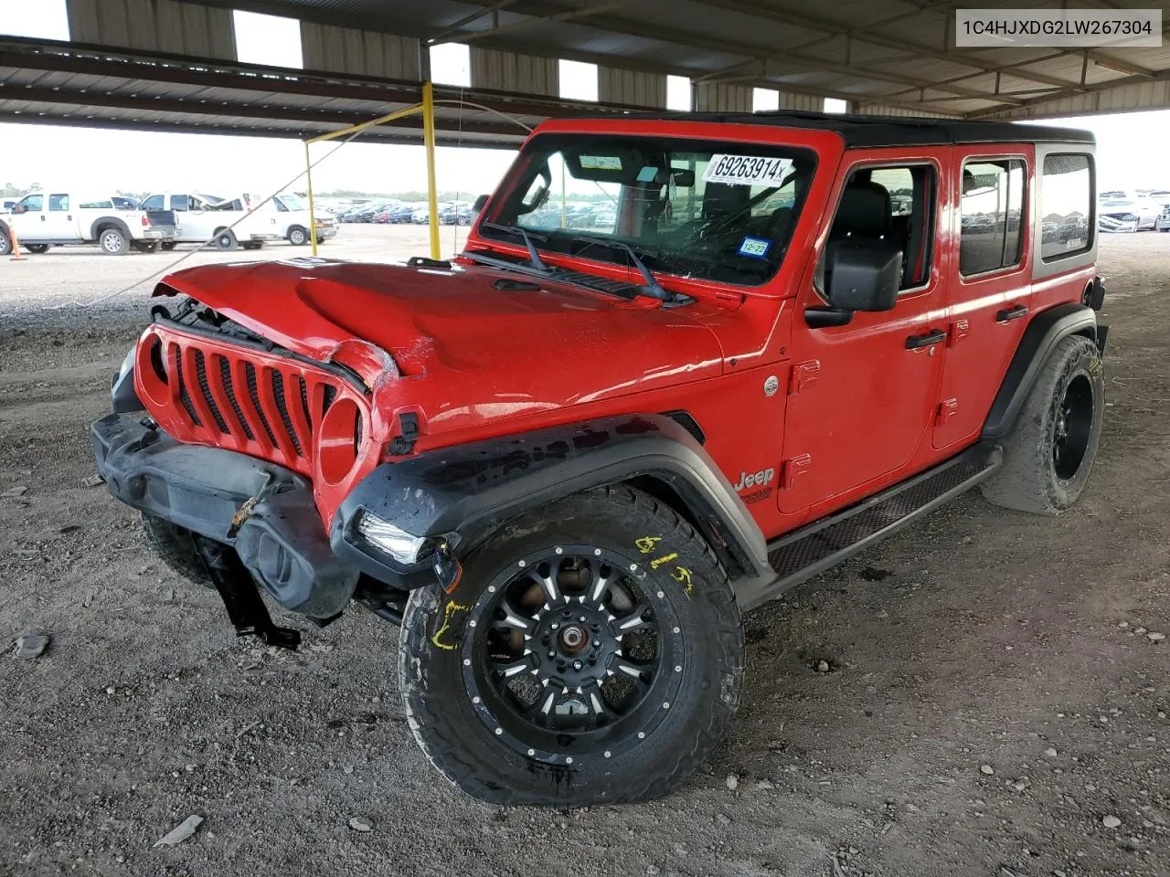 1C4HJXDG2LW267304 2020 Jeep Wrangler Unlimited Sport