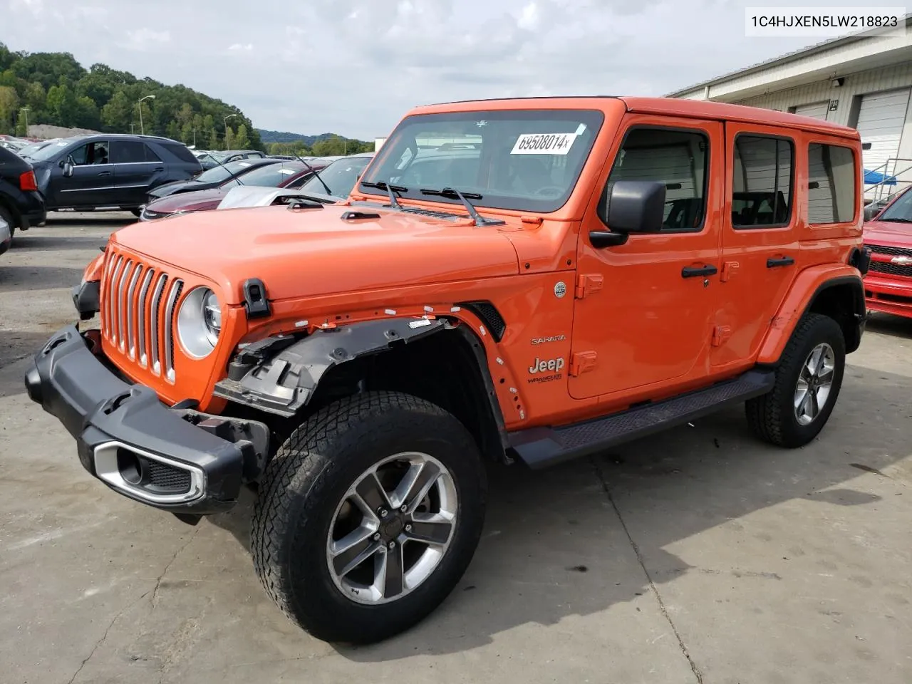 2020 Jeep Wrangler Unlimited Sahara VIN: 1C4HJXEN5LW218823 Lot: 69508014