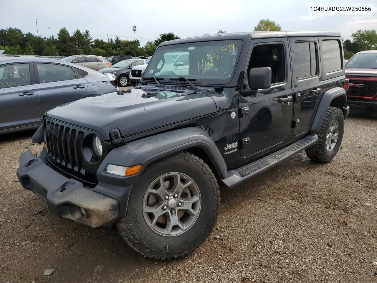 2020 Jeep Wrangler Unlimited Sport VIN: 1C4HJXDG2LW250566 Lot: 69692394