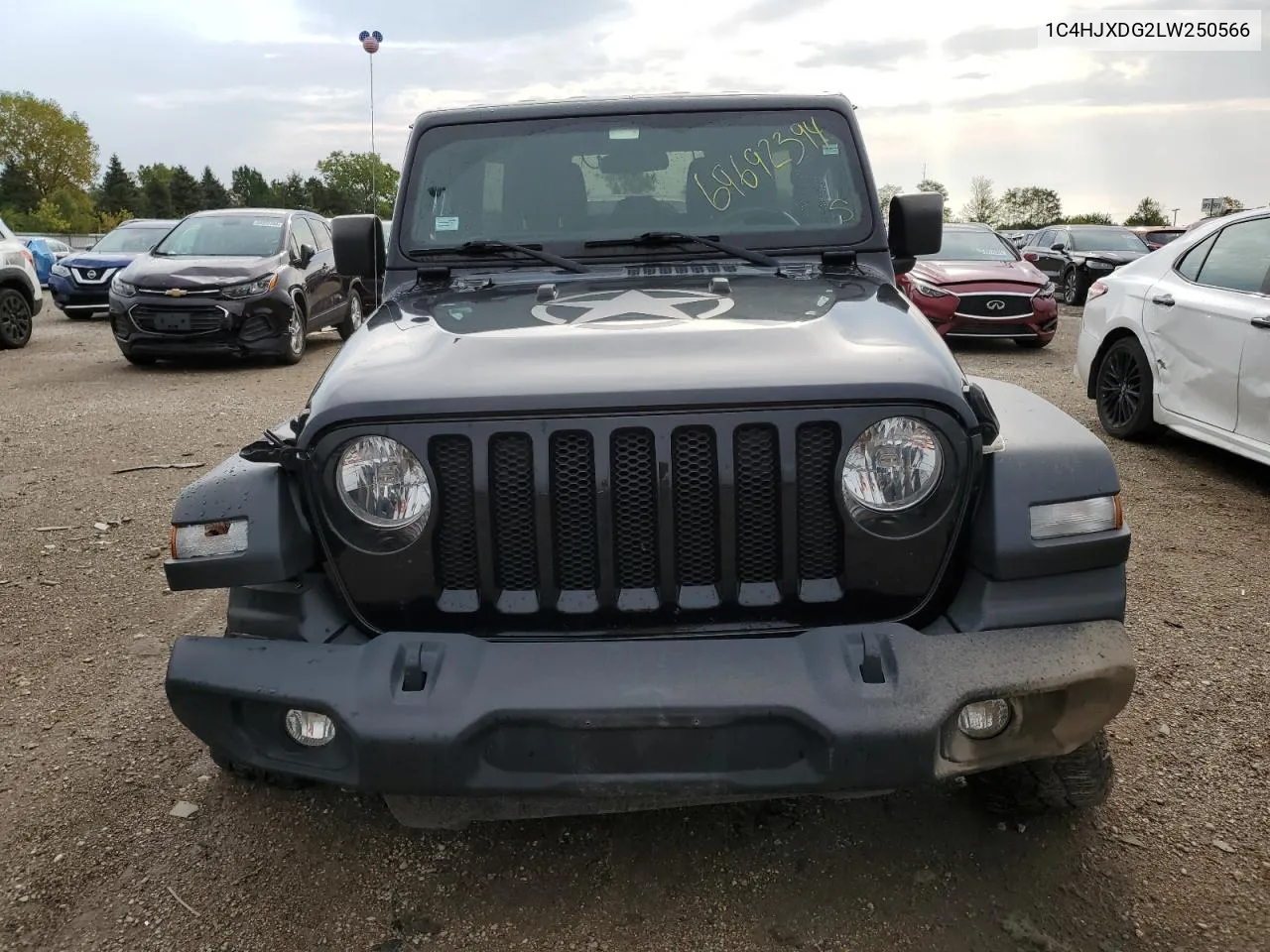 2020 Jeep Wrangler Unlimited Sport VIN: 1C4HJXDG2LW250566 Lot: 69692394