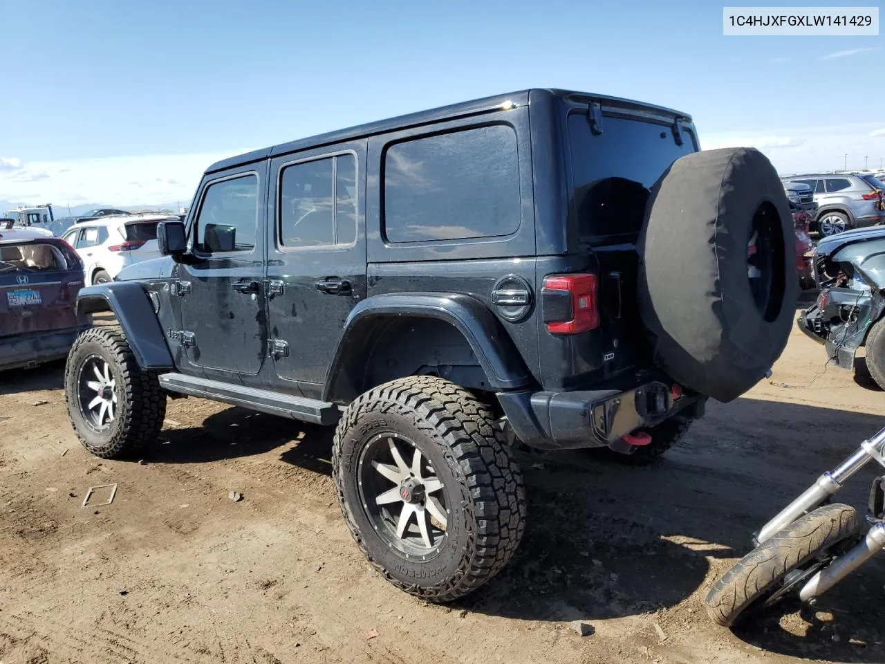 1C4HJXFGXLW141429 2020 Jeep Wrangler Unlimited Rubicon