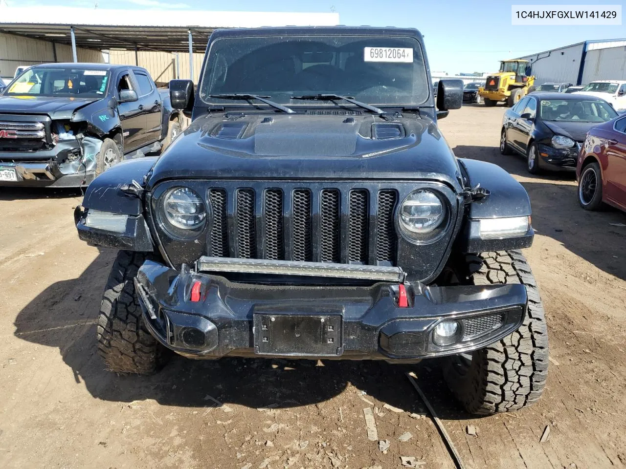 2020 Jeep Wrangler Unlimited Rubicon VIN: 1C4HJXFGXLW141429 Lot: 69812064