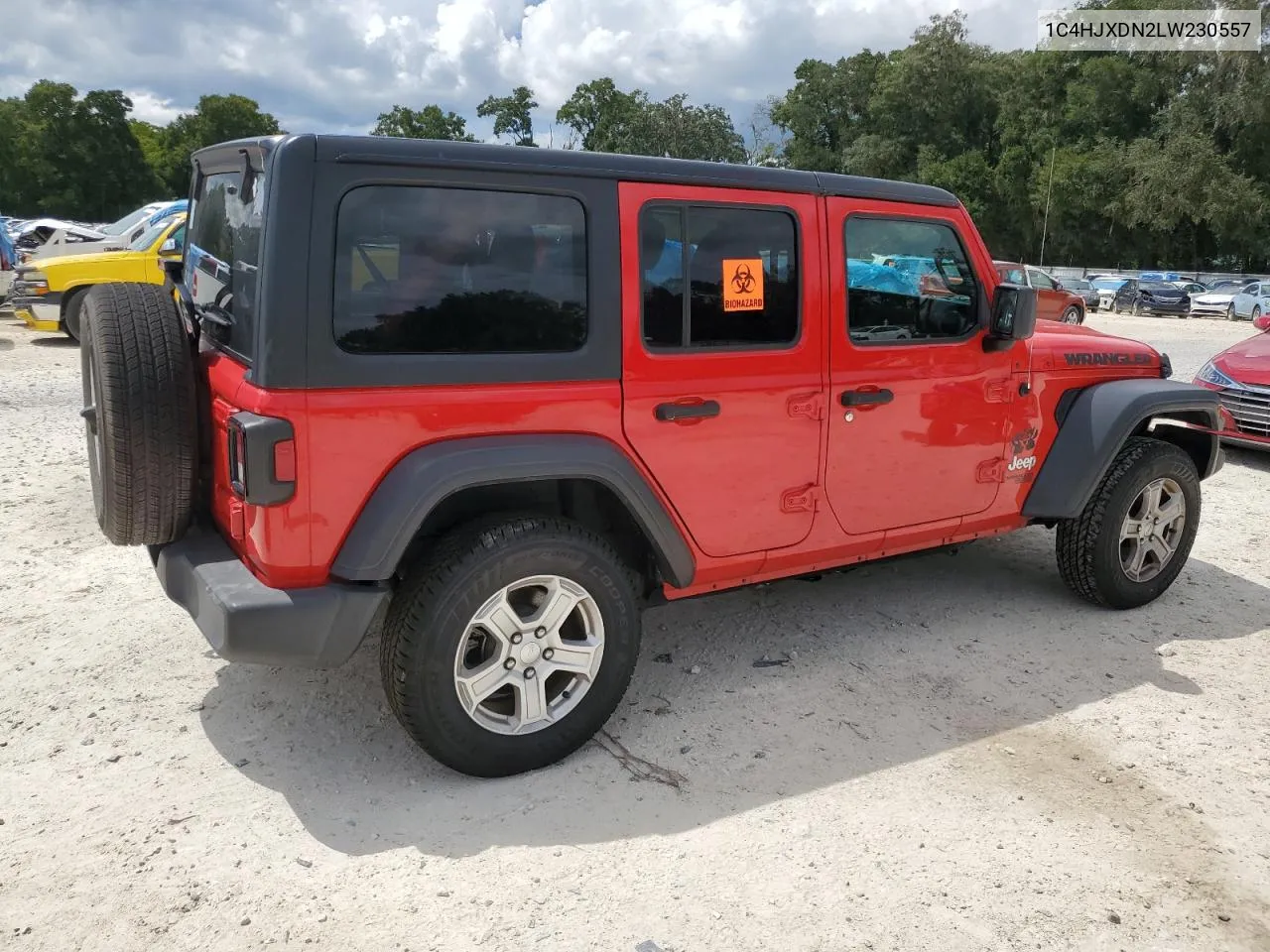 2020 Jeep Wrangler Unlimited Sport VIN: 1C4HJXDN2LW230557 Lot: 69851904