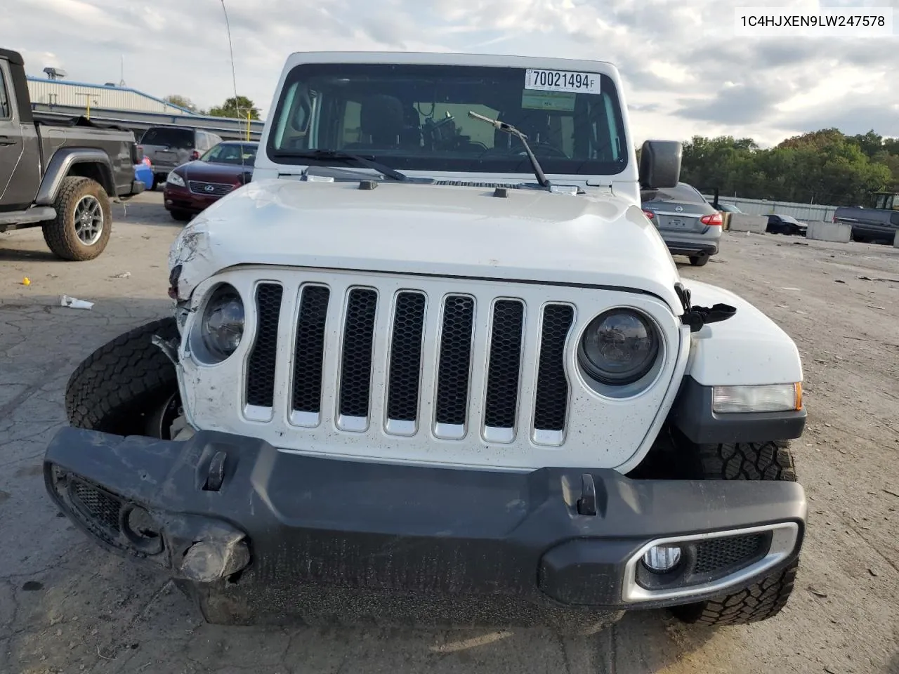 2020 Jeep Wrangler Unlimited Sahara VIN: 1C4HJXEN9LW247578 Lot: 70021494