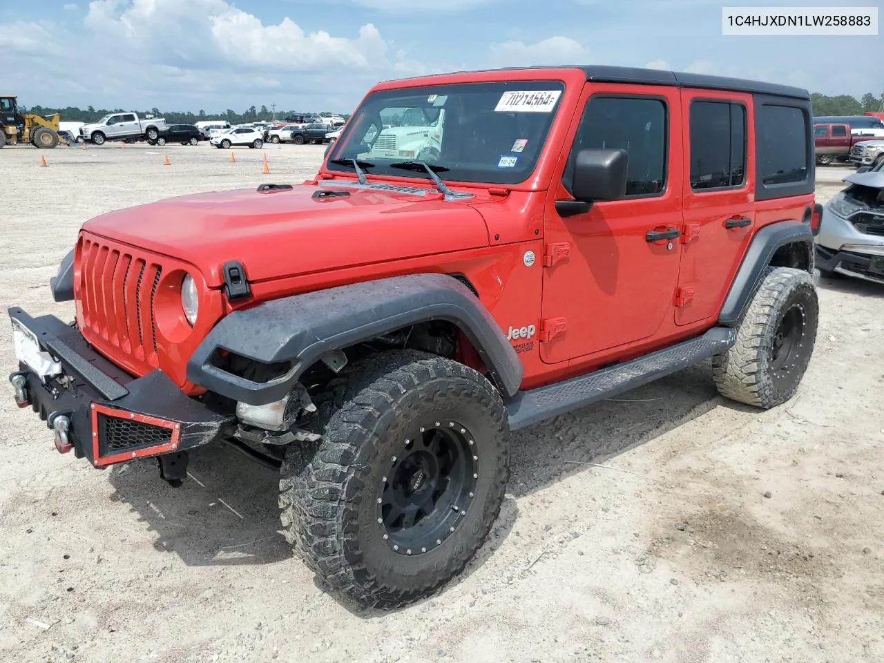 2020 Jeep Wrangler Unlimited Sport VIN: 1C4HJXDN1LW258883 Lot: 70214564