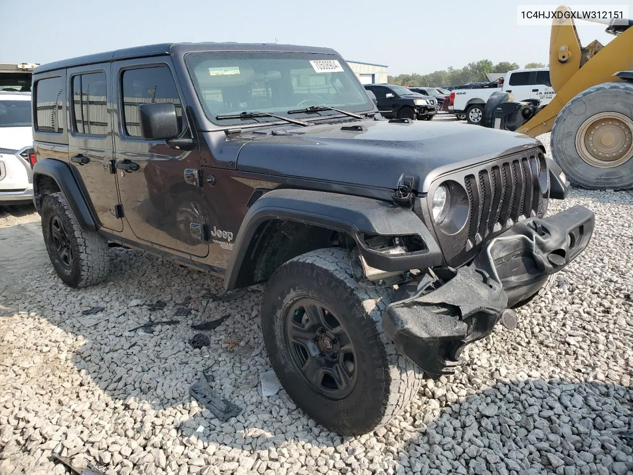 2020 Jeep Wrangler Unlimited Sport VIN: 1C4HJXDGXLW312151 Lot: 70508904