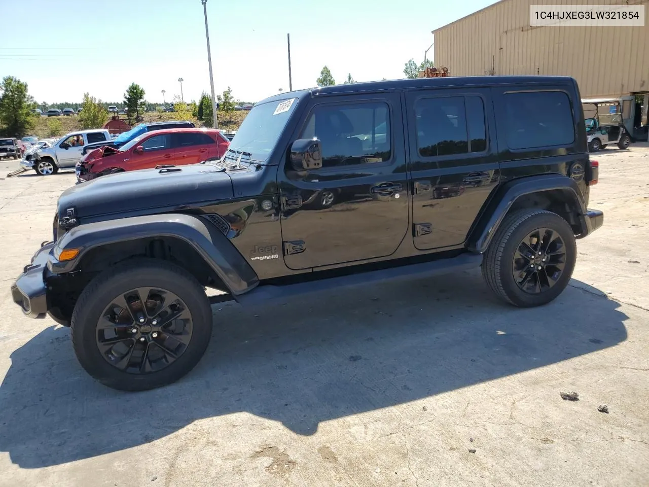 2020 Jeep Wrangler Unlimited Sahara VIN: 1C4HJXEG3LW321854 Lot: 70761874