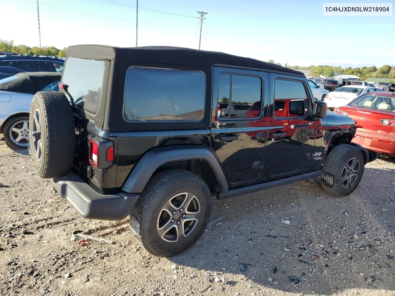 2020 Jeep Wrangler Unlimited Sport VIN: 1C4HJXDN3LW218904 Lot: 71027694