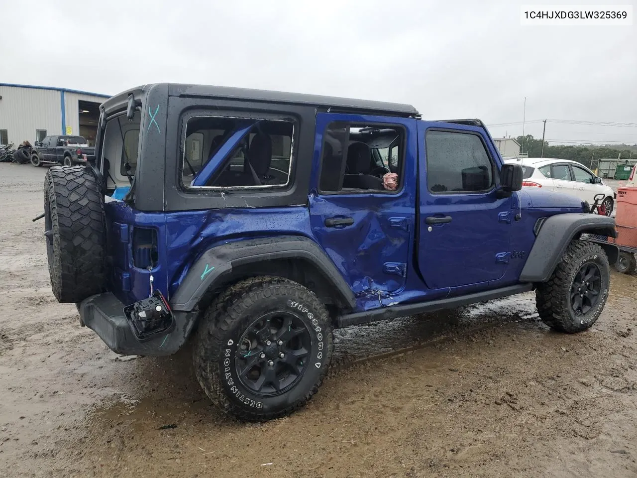 2020 Jeep Wrangler Unlimited Sport VIN: 1C4HJXDG3LW325369 Lot: 71146864