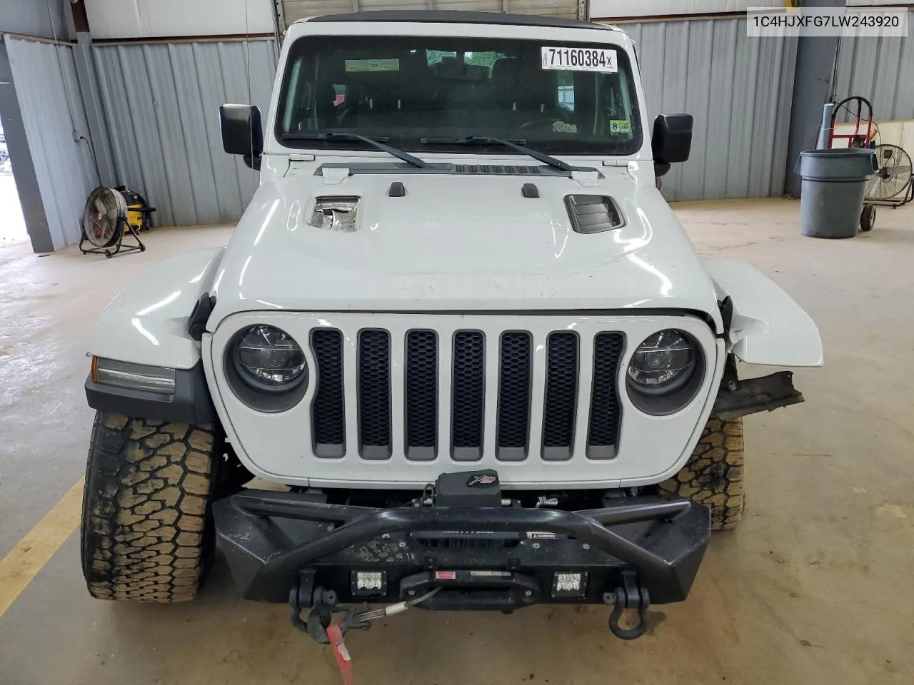 2020 Jeep Wrangler Unlimited Rubicon VIN: 1C4HJXFG7LW243920 Lot: 71160384