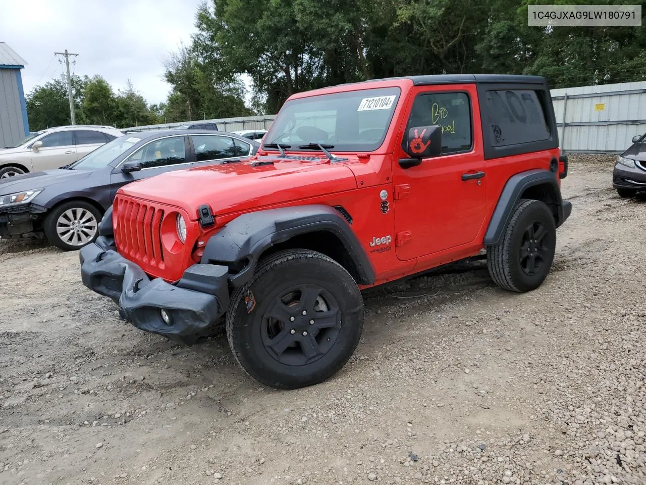 1C4GJXAG9LW180791 2020 Jeep Wrangler Sport